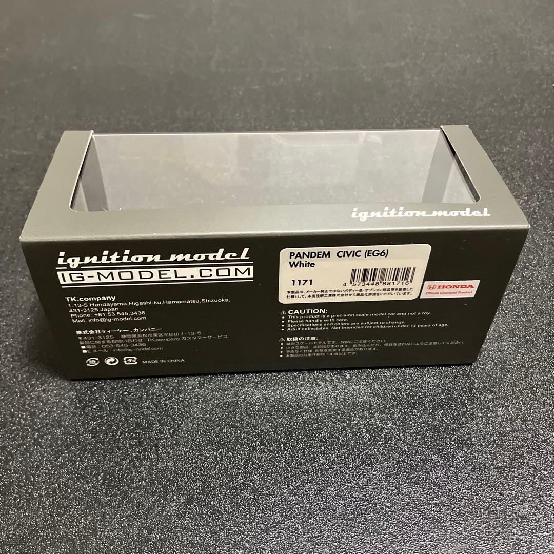 ミニカー IG01171 1/43 PANDEM CIVIC EG6(White)