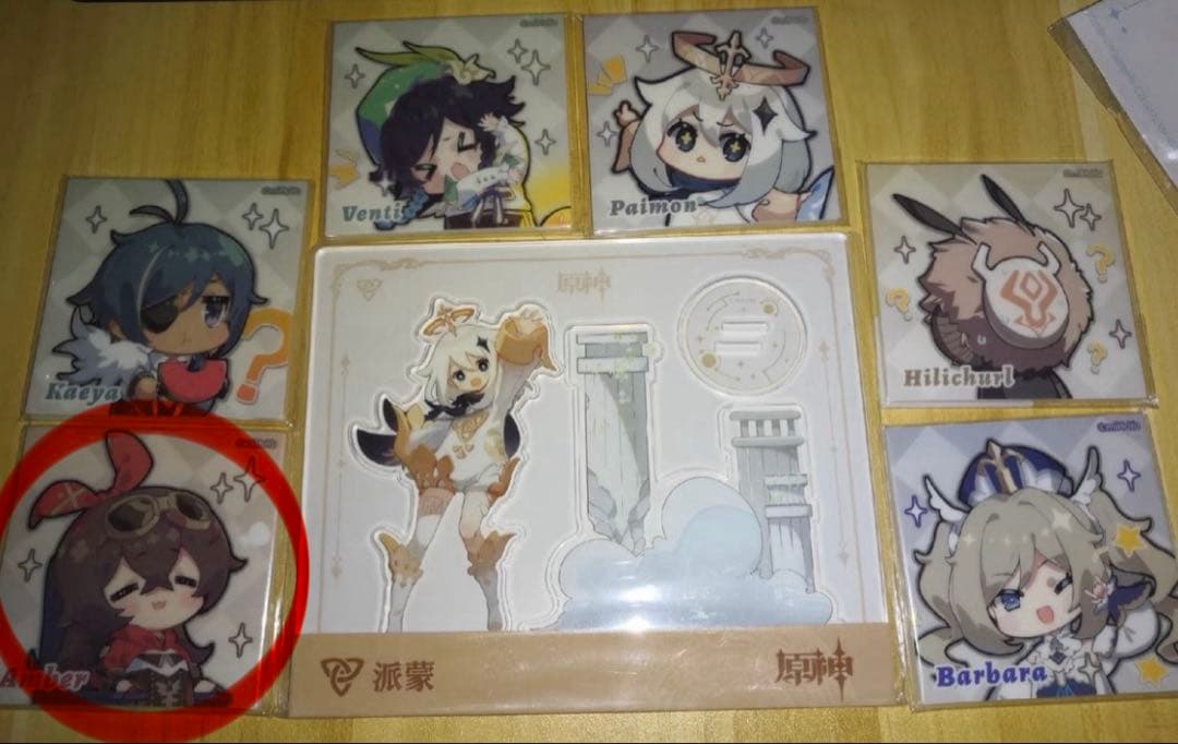 【激レア】 原神 アンバー アクリルステッカー 非売品