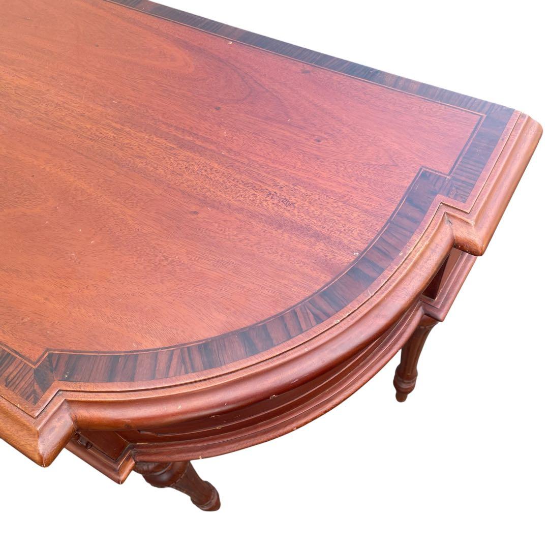 英国アンティーク コンソールテーブル　飾り台　花台　電話台 引き出し付き