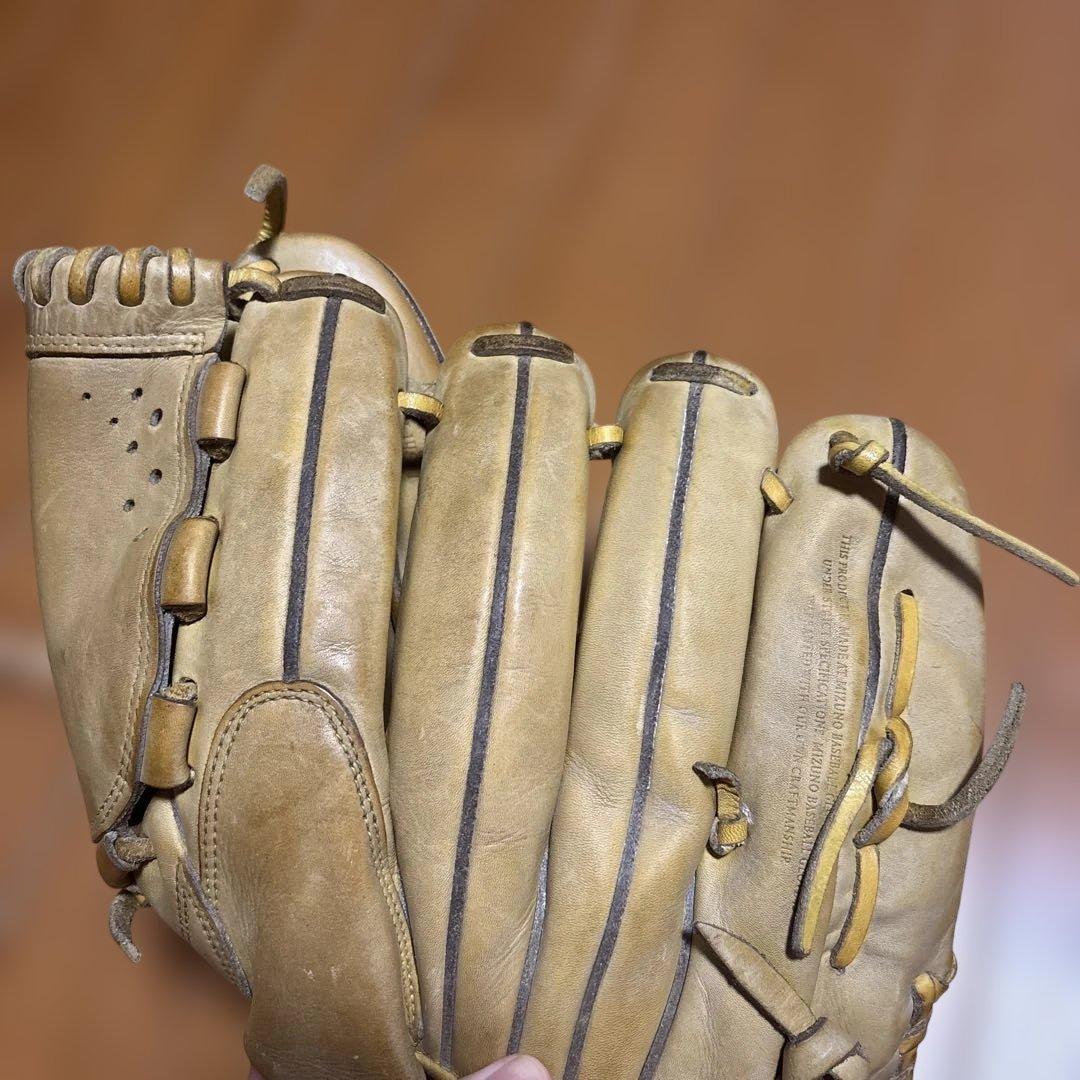 Mizuno プロモデル 硬式グローブ 左　ベージュ