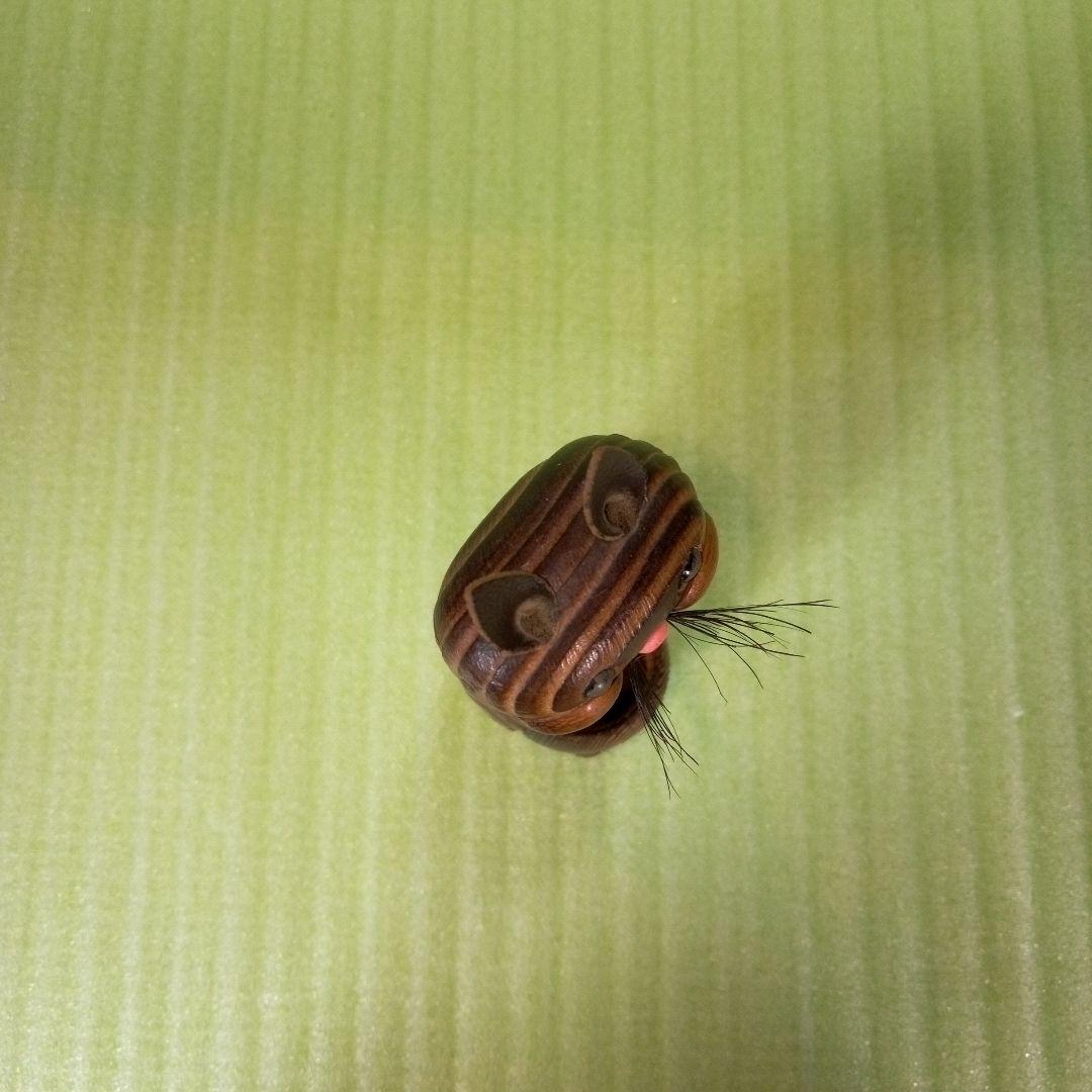 木製　猫型爪楊枝入れ　つまようじ立て　フィギュア　オブジェ　レア　希少