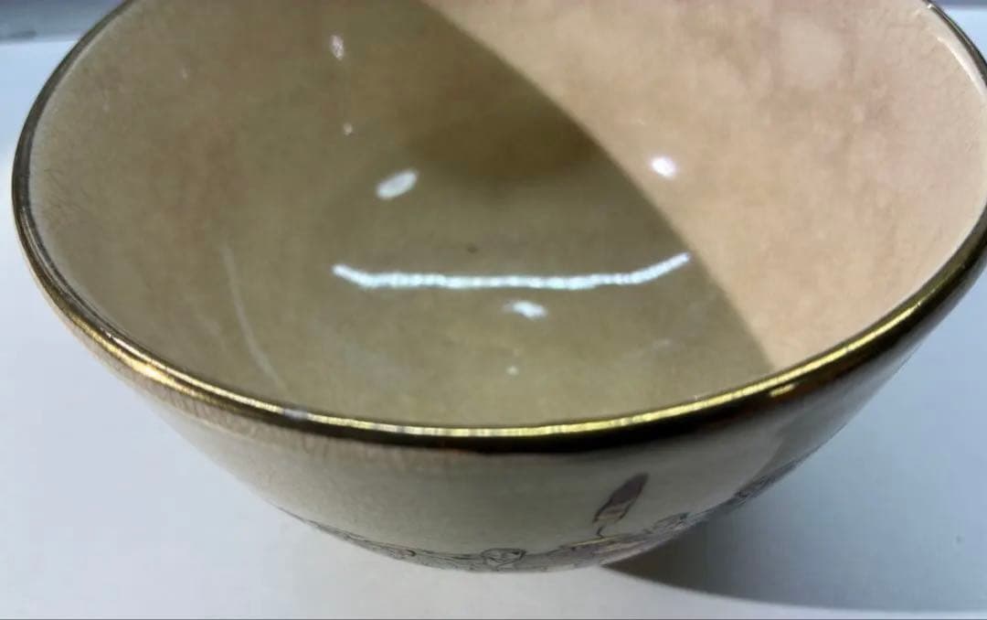 【骨董品・古道具・アンティーク】大名行列・茶碗★大きな破損無し