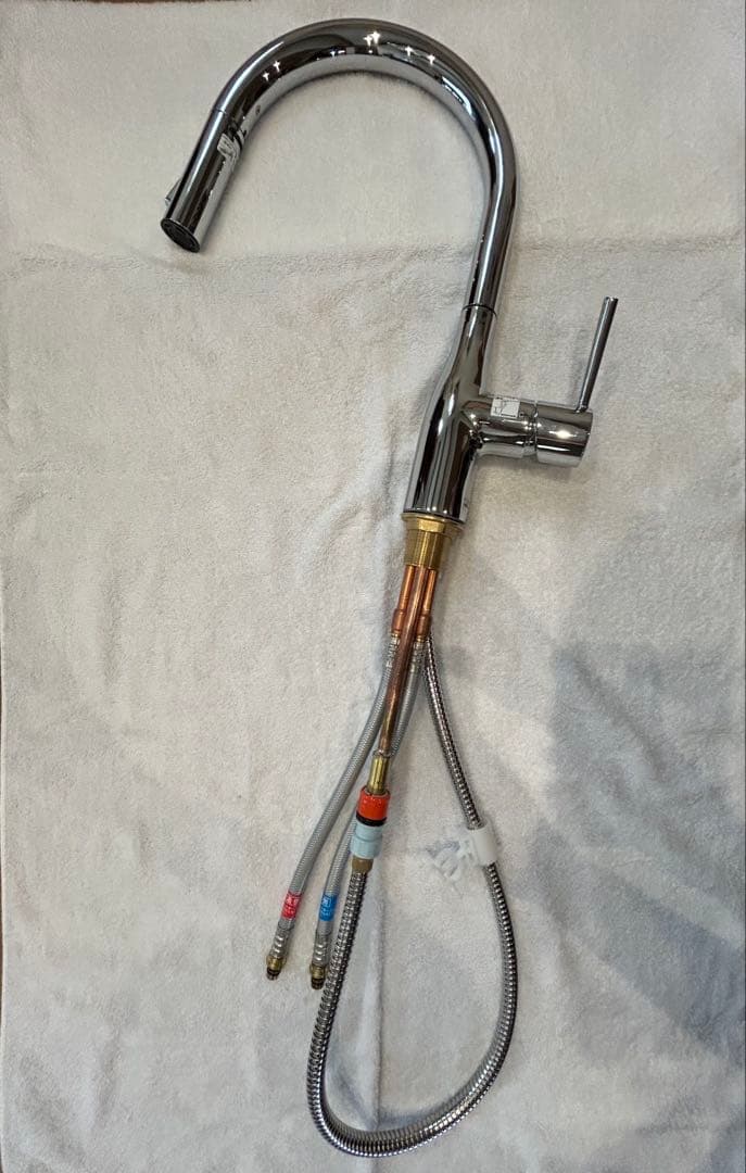 【美品】KVK シングルシャワー付き混合栓　KM6061