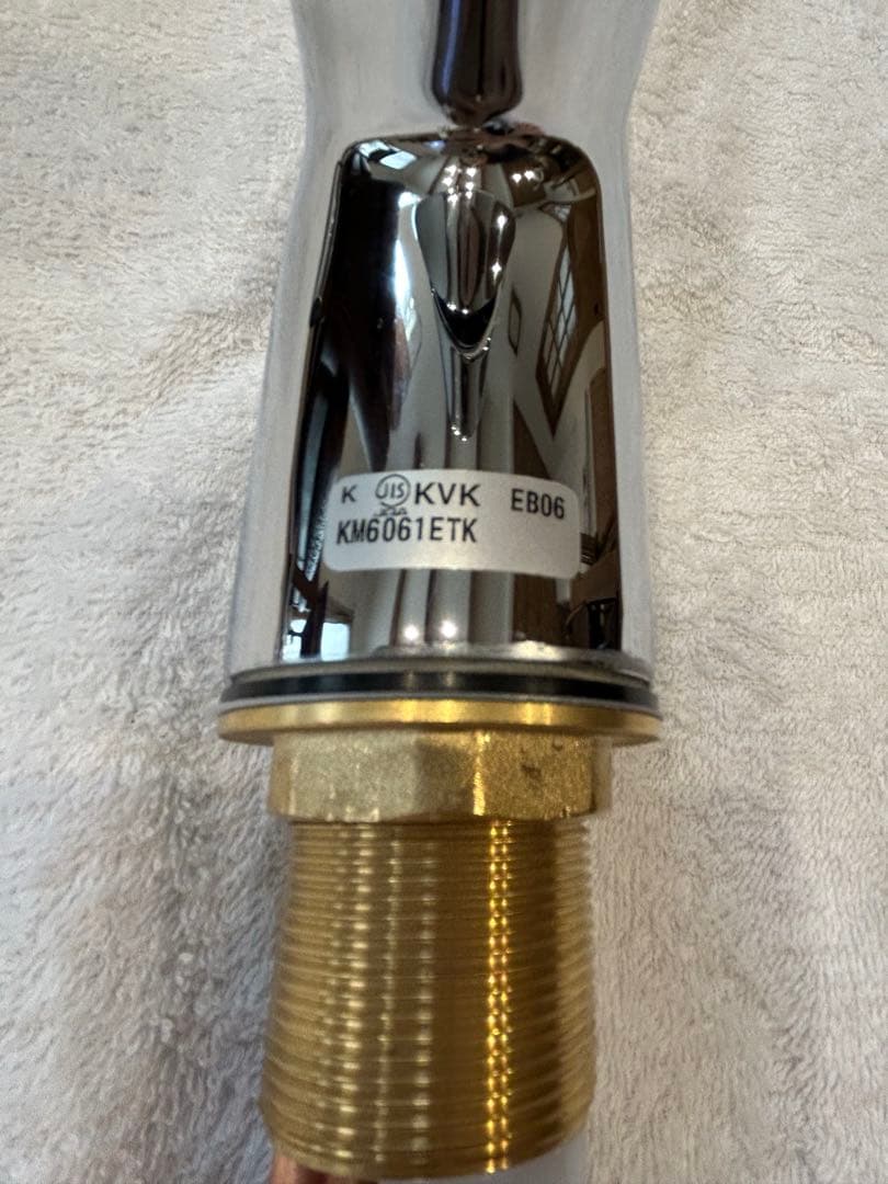【美品】KVK シングルシャワー付き混合栓　KM6061