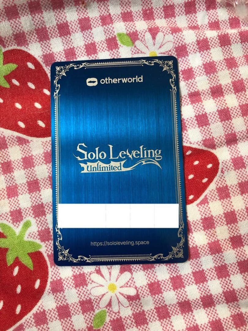 俺だけレベルアップな件 金属カード メタルカード イベント配布品