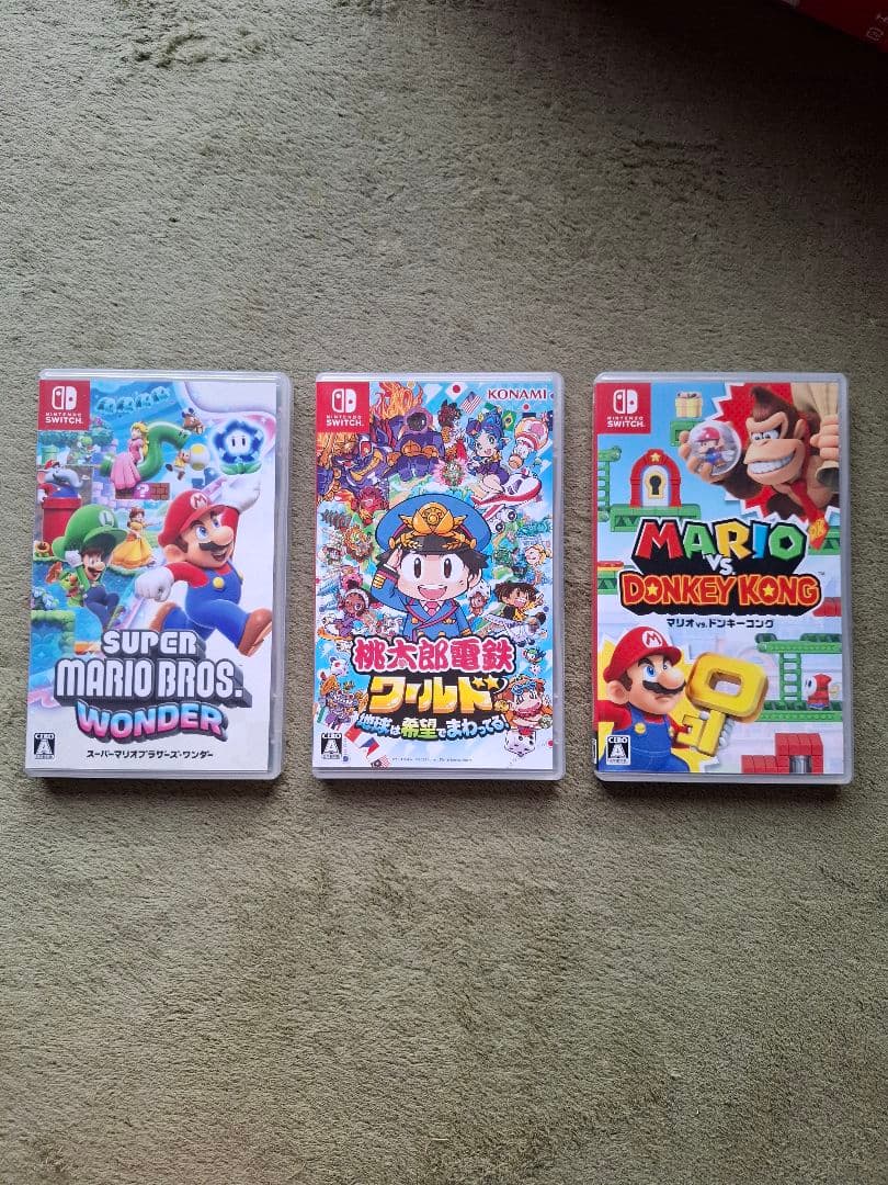 Nintendo Switch マリオレッド×ブルー本体 プロコン・ソフト3本