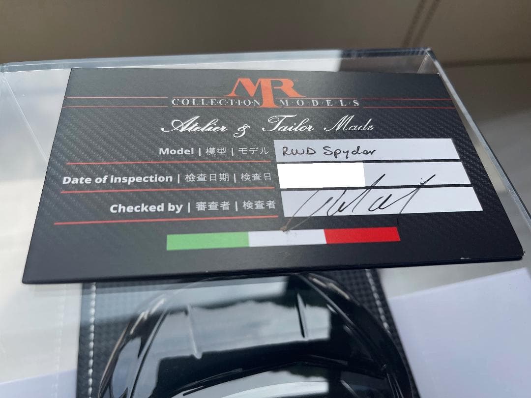 Lamborghini EVO SPIDER・正規新品本物（MRコレクション）