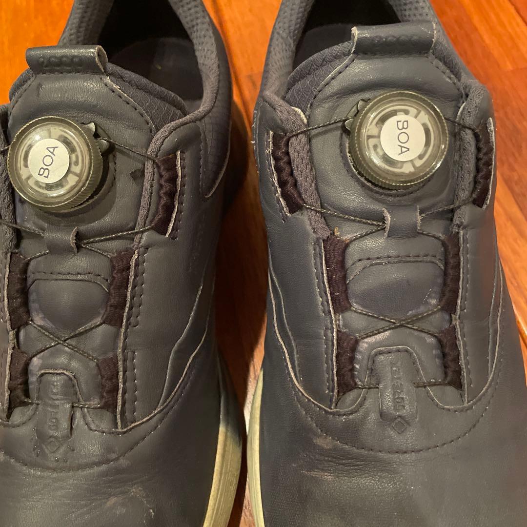 ECCO ゴルフシューズ BOA 41サイズ ネイビー　シューズキーパー付き