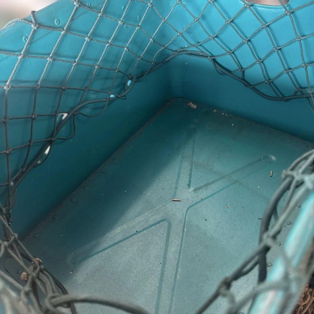 牛乳石鹸 ボテ箱 COW BRAND 網付き 収納箱 昭和レトロ　アンティーク