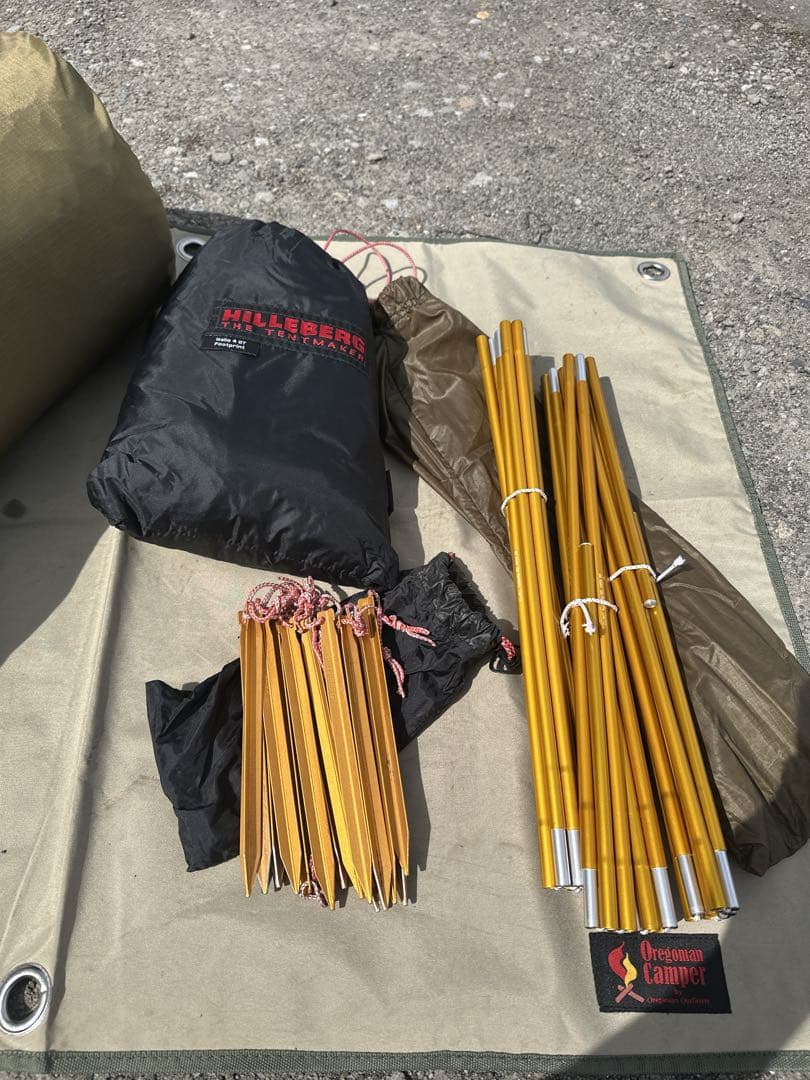 ヒルバーグHILLEBERG ナロ4GT フットプリント　セット