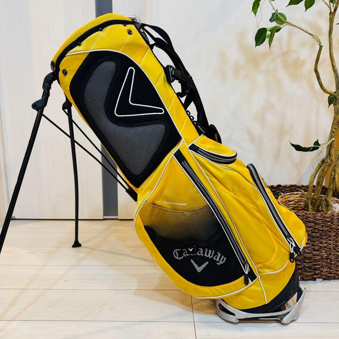 Callaway スタンド型キャディバック 軽量 コンパクト イエロー