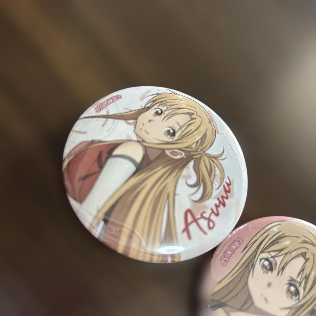 希少 ソードアート オンライン アスナ 缶バッジ