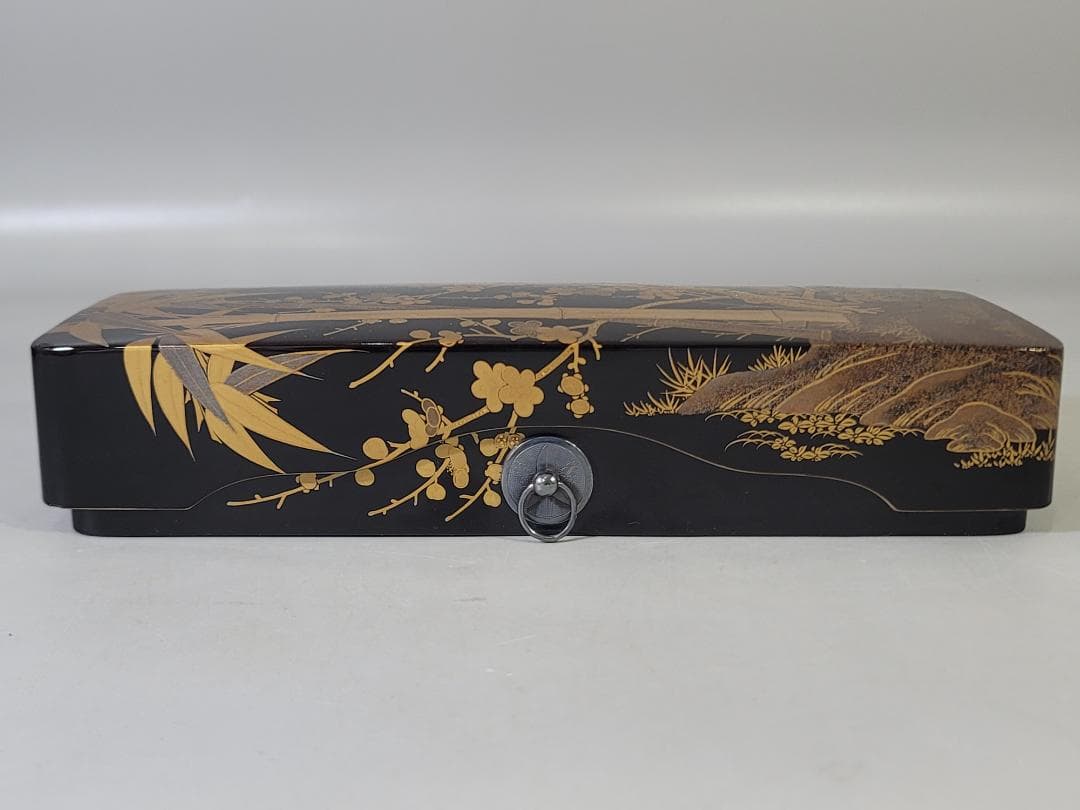 古い 蒔絵 文箱 時代物 美品 DT625