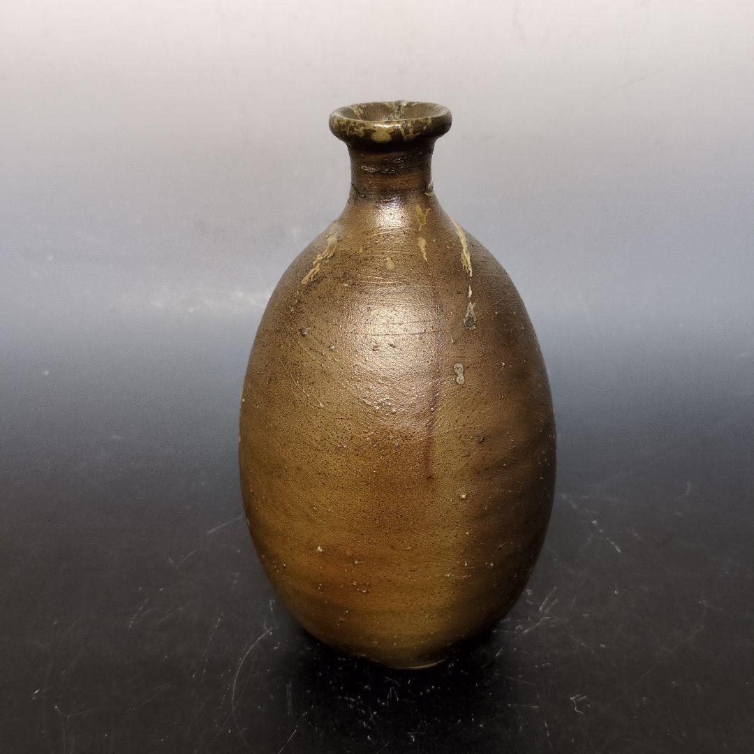 人間国宝 伊勢崎淳 作 備前徳利花入 合箱