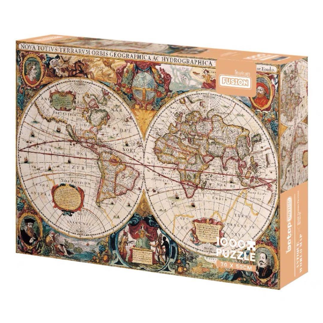 大人のパズル古代世界地図1000ピース、70✖️50cm