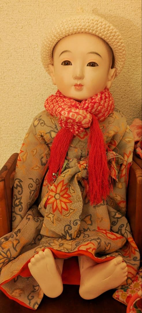 J*！様 昭和初期　12号 市松人形　在銘　ビスクドール　日本玩具人形類統制協会