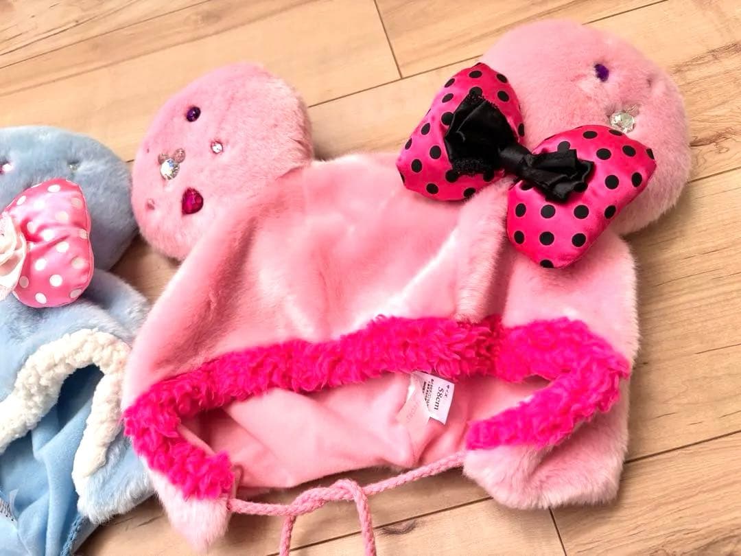 ミニー ファンキャップ 水色 ピンク 東京ディズニーリゾート 廃盤品 セット
