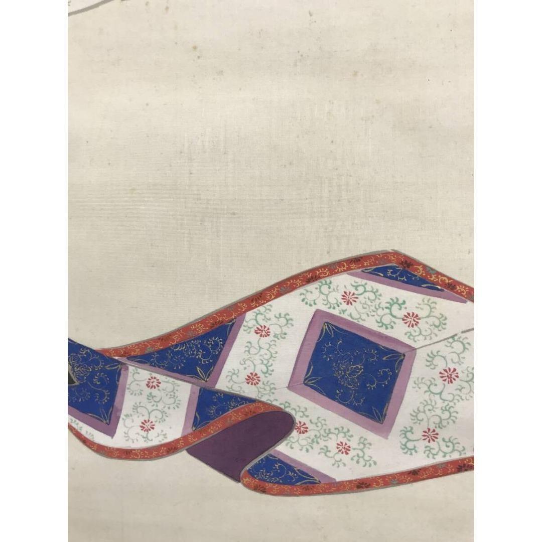 真作/嶺子/能画/人物図/祝掛軸/正月掛軸/掛軸☆宝船☆AK-646