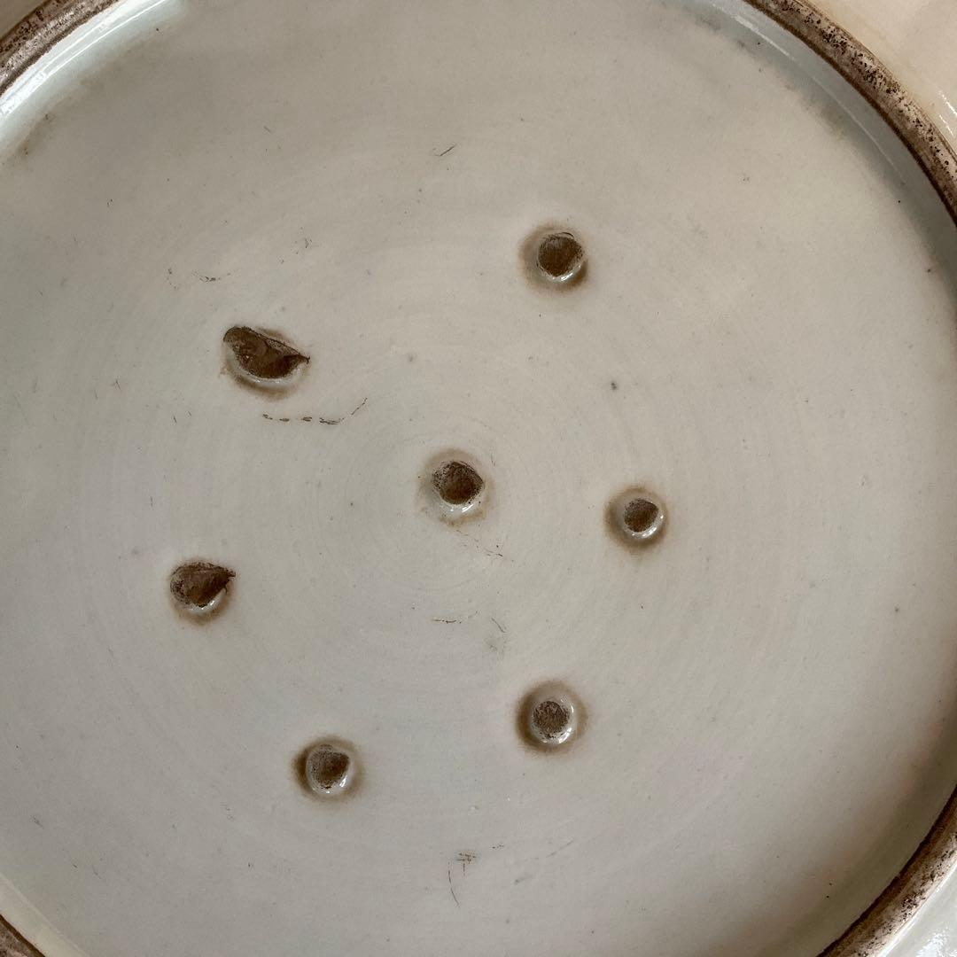 古伊万里　染付草花文尺皿　江戸時代中期〜後期頃　優品