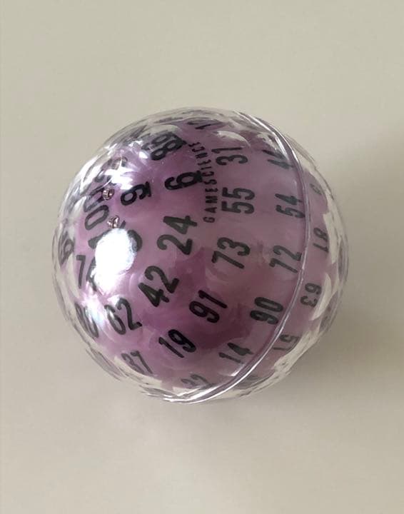 GAMESCIENCE社製 100面ダイス　紫