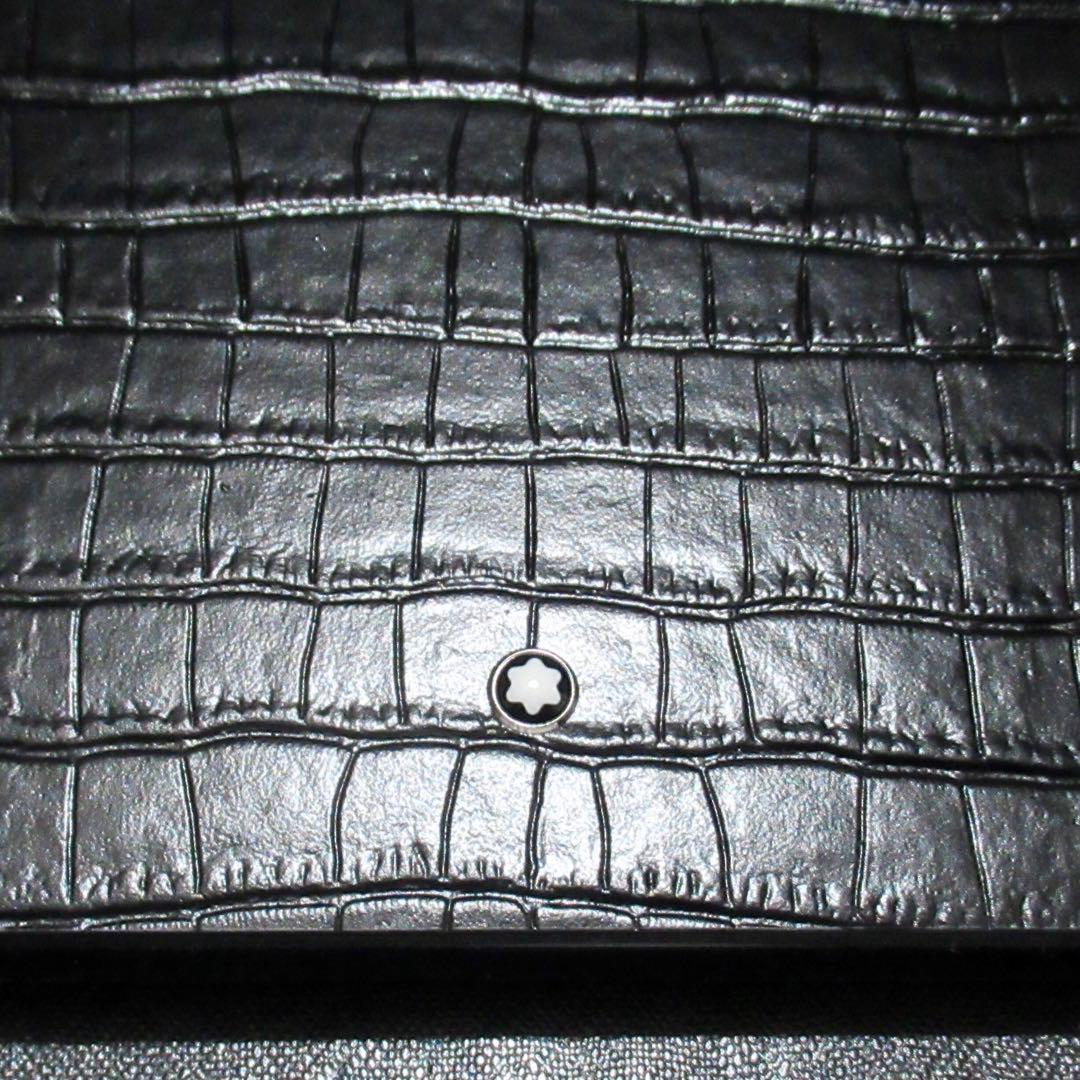 モンブラン ノート ミディアム クロコエンボスレザー 135976