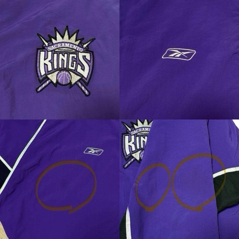 90s USA製 NBAキングス ウォーミングアップウェア パープル2XL