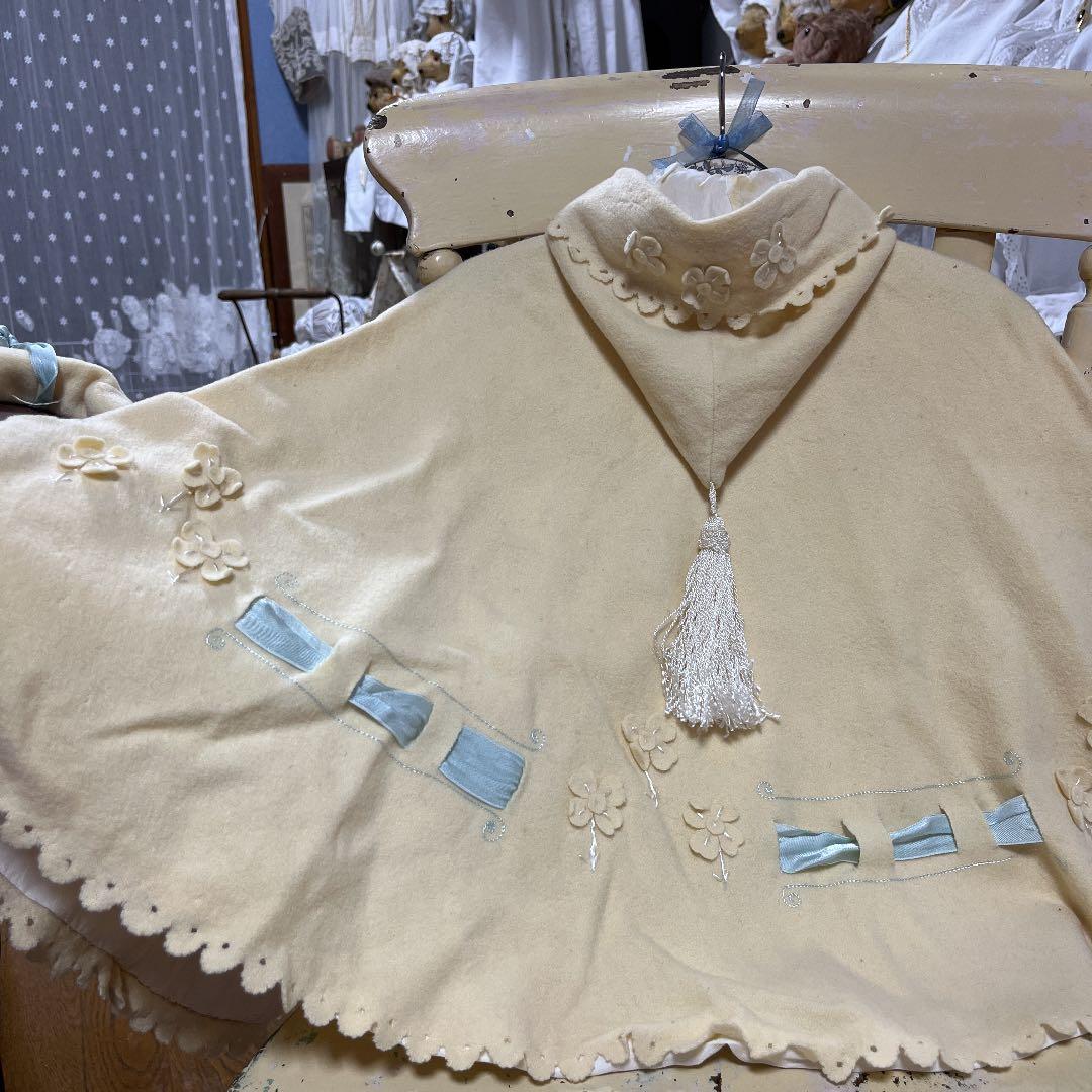 アンティーク　ベビーケープドレス　素材　リメイク