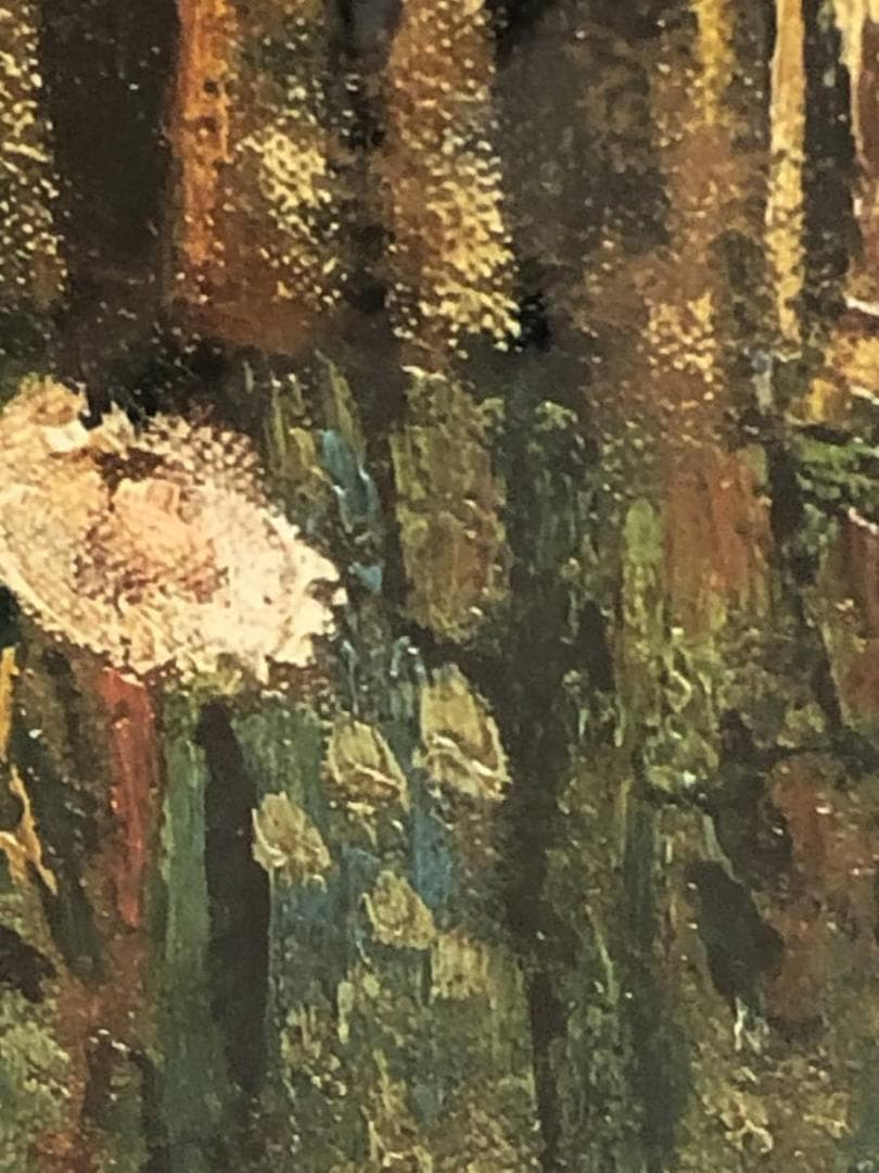 イタリア製　巨大絵画　ゴッホ『花咲くアーモンドの木』　額絵　絵画　アート　パネル