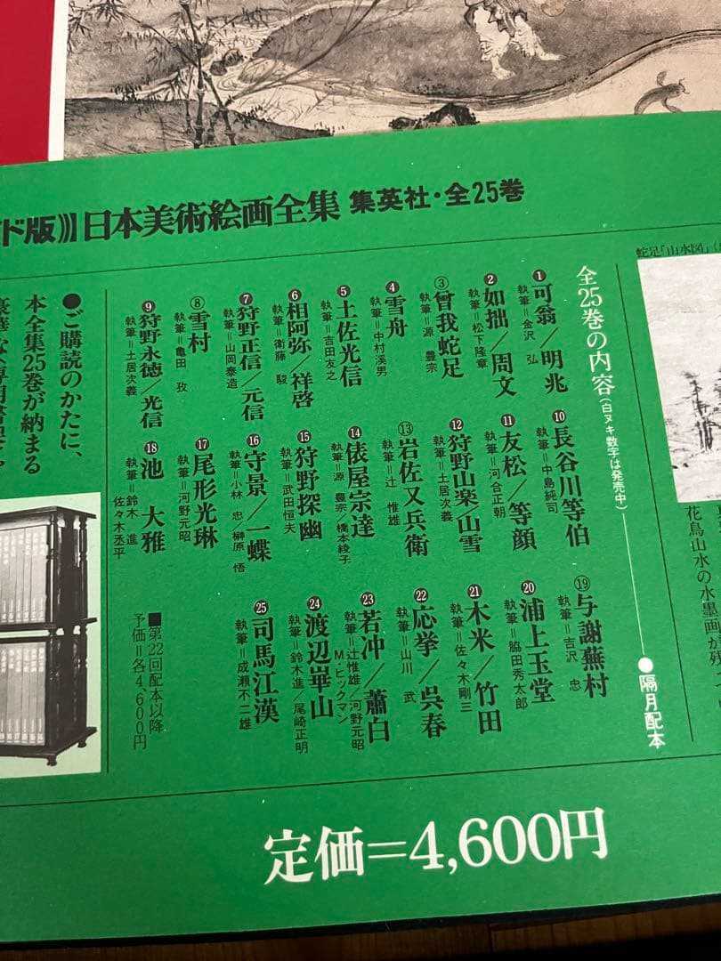 【初版】日本美術絵画全集（全25巻）１巻〜４巻