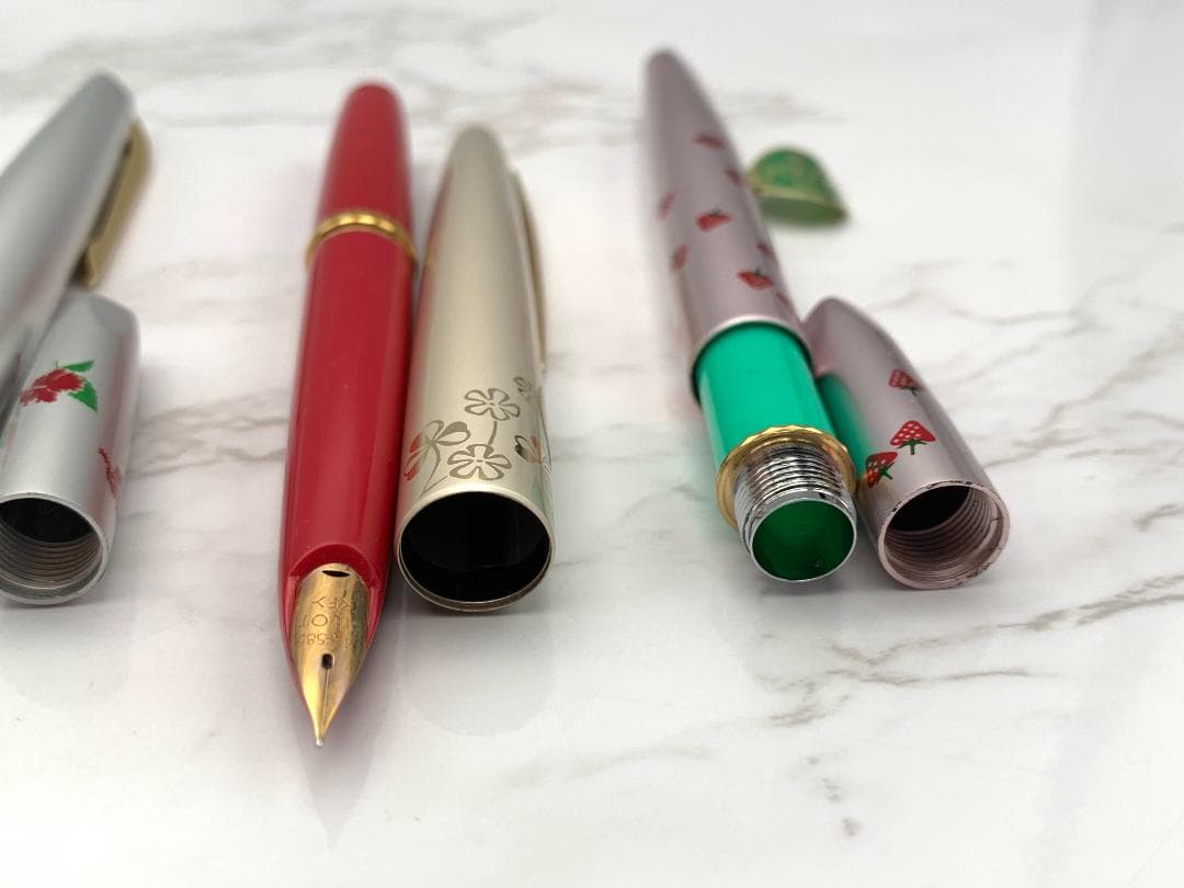 【６本まとめ】PILOT 万年筆　14K　昭和レトロ　ペン先無し　インクなし