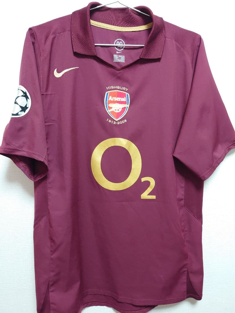 NIKE　2005〜06　CL仕様 ハイバリー　アーセナル　ベルカンプ