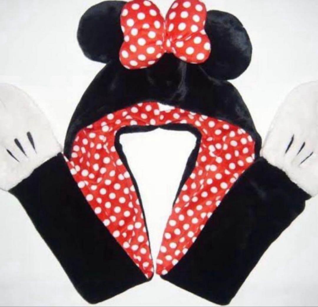 ミニーマウス マフラーキャップ ファンキャップ ディズニー　『即日発送‼️』