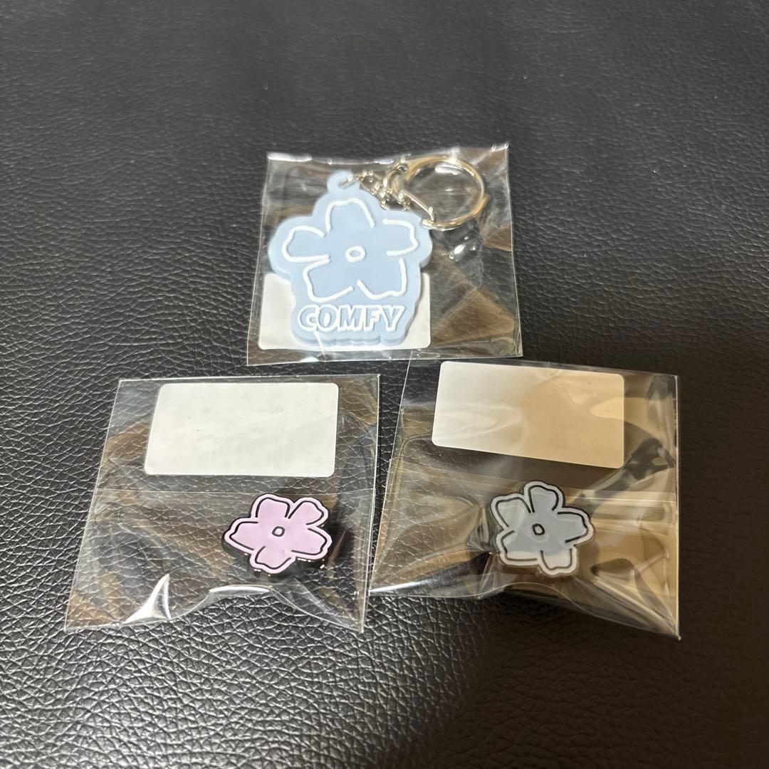 未開封新品 COMFY 岩岡徹 ピンバッジ＆キーチェーン