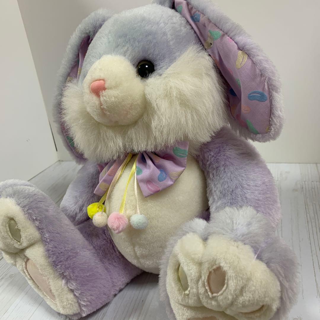 NJ☆ レトロ　紫色のウサギのぬいぐるみ