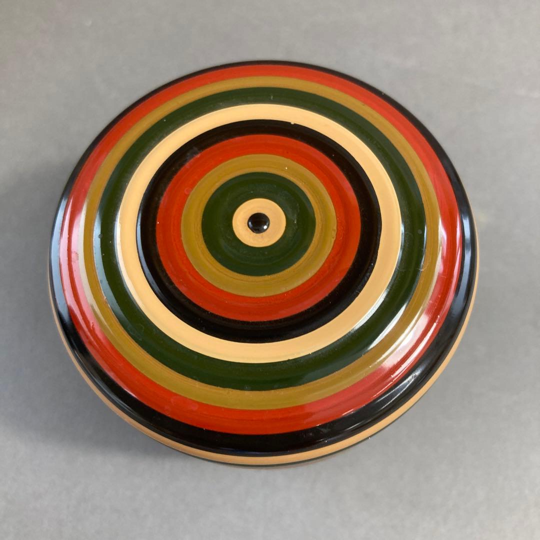 茶道具　独楽塗　棗　黒切合口　中次　S109N