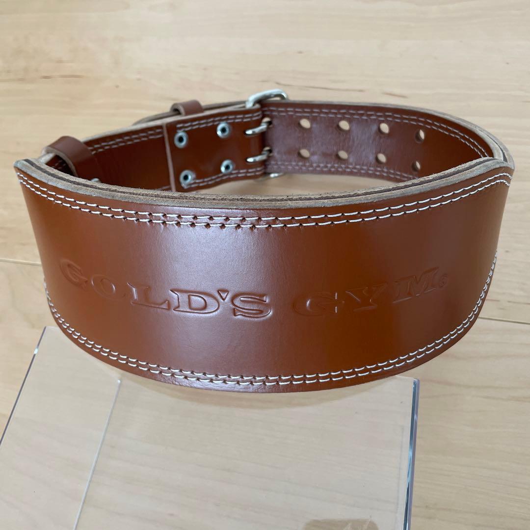 【美品】GOLD'S GYM G3324 プロレザーベルト Ｍサイズ