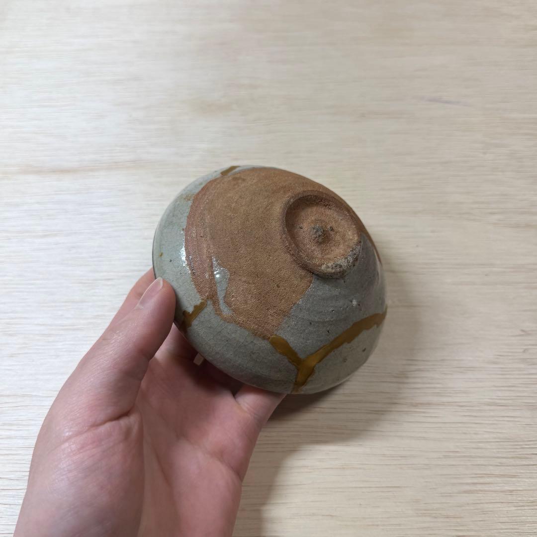 古唐津 皮鯨手 盃 山盃 桃山時代 江戸時代 陶片 初期伊万里 金継ぎ 古美術