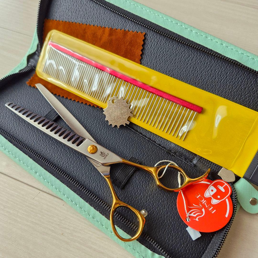 新品★フェニーチェ トリミング用セニングシザー&超軽量トリミングコーム