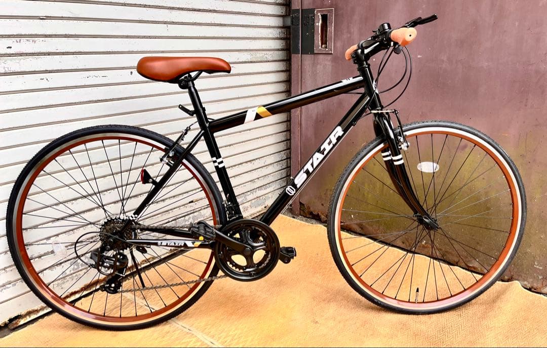 ①【静岡市引き取り限定】 シマノ製14段変速クロスバイク　zjk-zb01