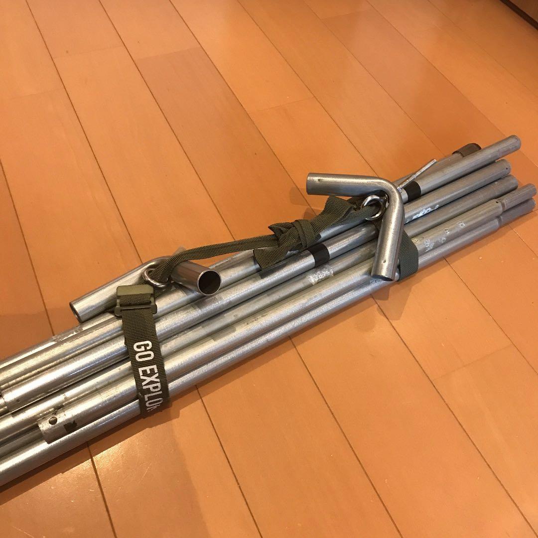 取説付《usパップテント仕様》二股フレーム＋棟ポール　らくらく設営快適空間⭐︎