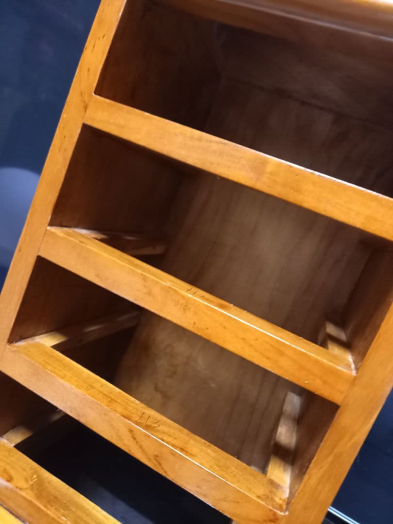 アンティーク　チーク　フレンチ　アーチ　トップ　スモール　ドロワー