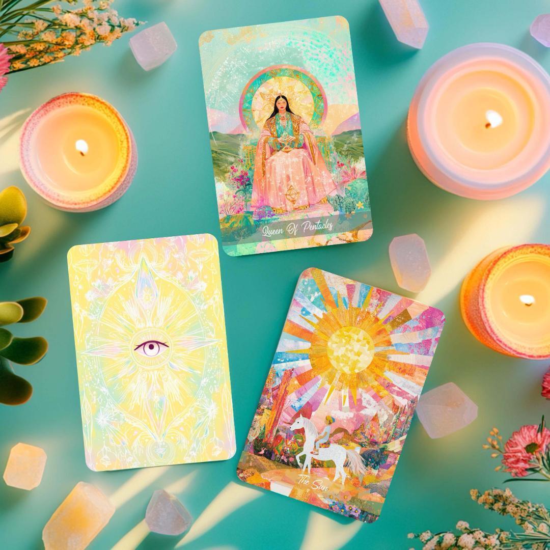 【正規品タロットカード】希少レア✨鮮やかな色彩のカーニバルを描いた超美麗デッキ