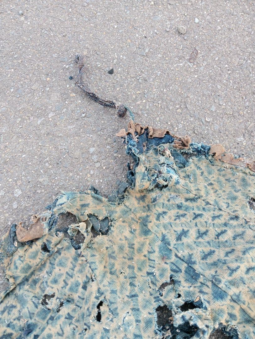 襤褸　合羽　江戸　古布　刺子　リメイク　ボロ　綿　藍染　時代劇 レインコート