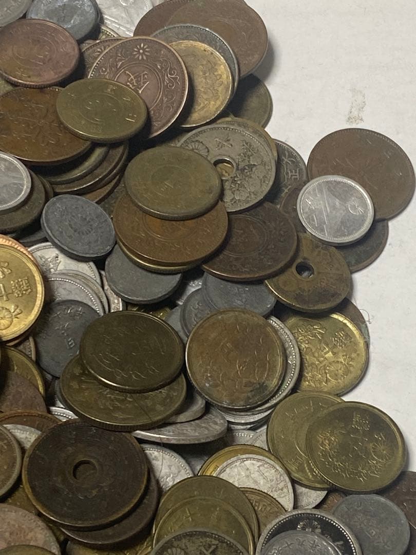 古銭 銅貨黄銅貨青銅貨ニッケル貨錫貨アルミ貨など大量 3.6㎏ NO.63