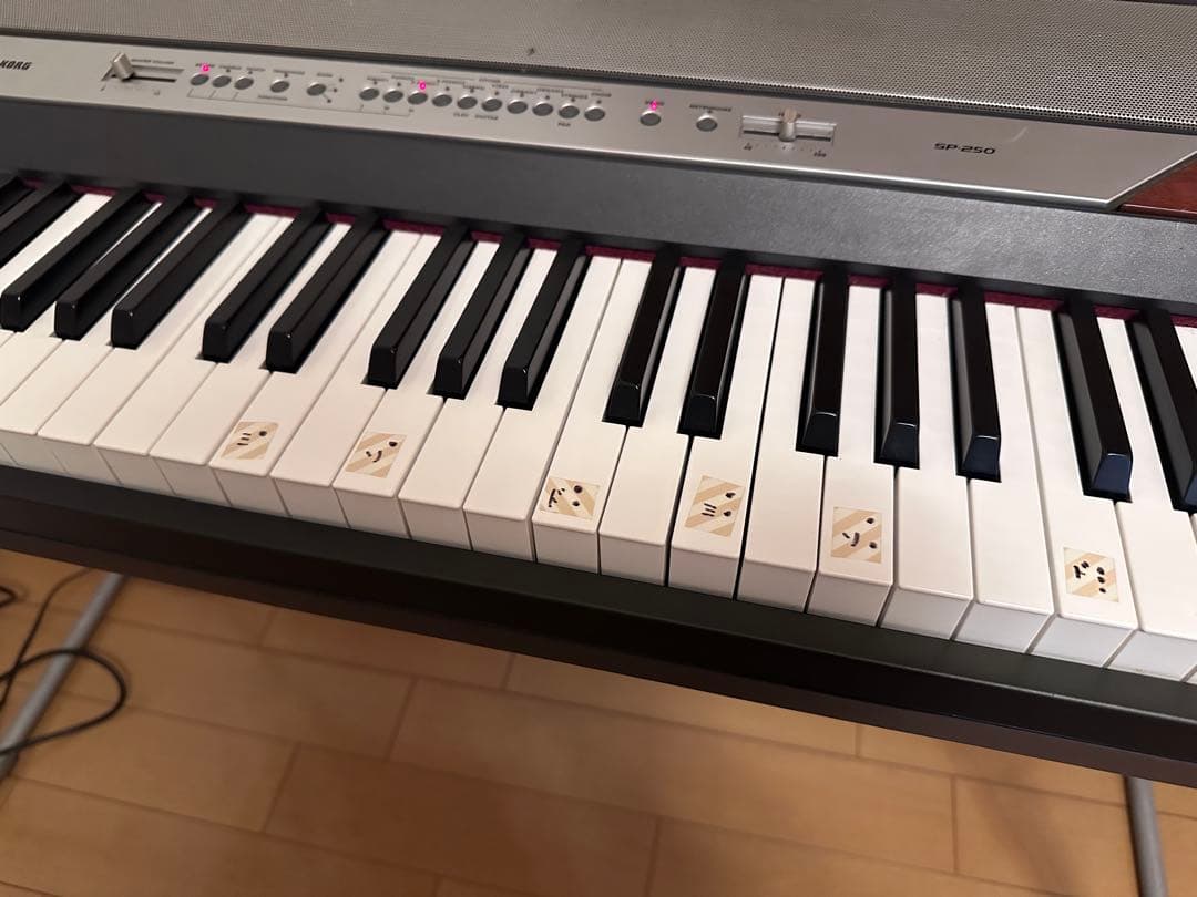 完動品 KORG SP-250 電子ピアノ 88鍵 コルグ イス付 高級 ピアノ