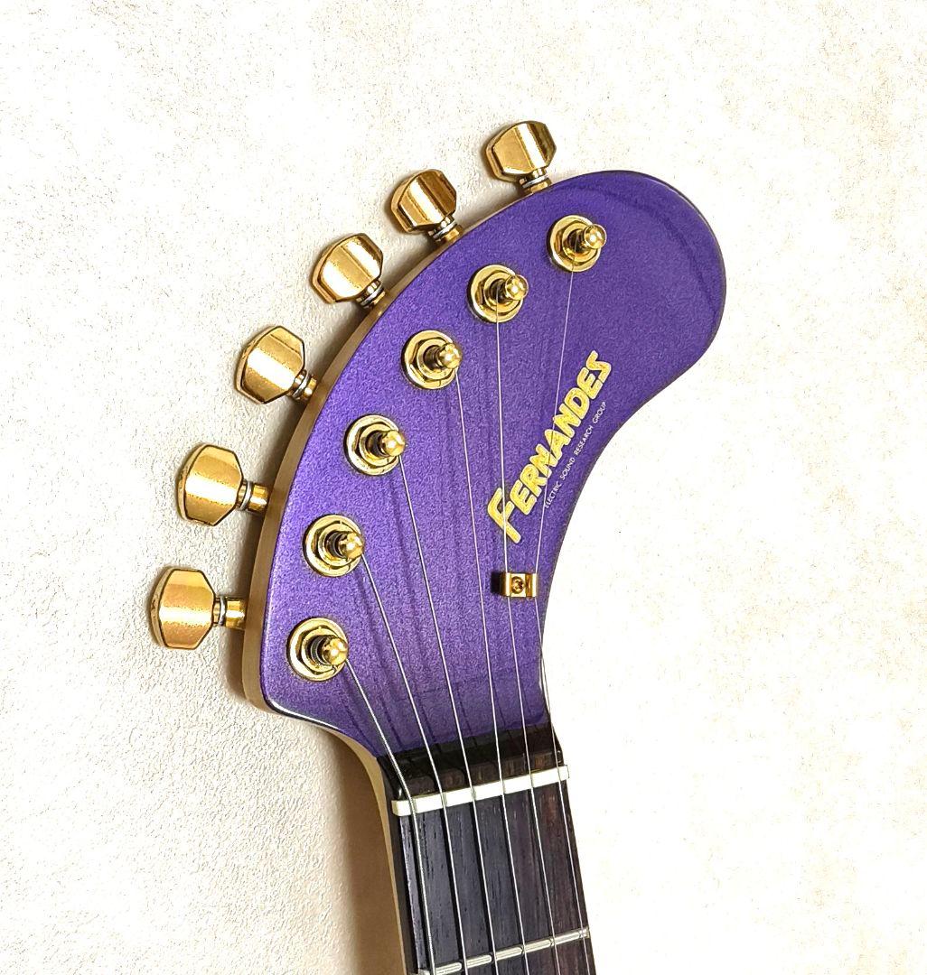 【超美品】ZO-3C メタリックパープル アンプ内蔵ミニギター ソフトケース付