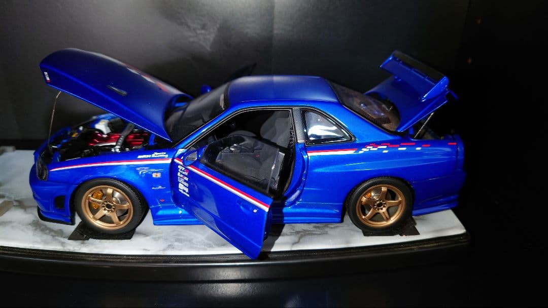 激レア autoart 1/18 日産 GT-R R34 resetting