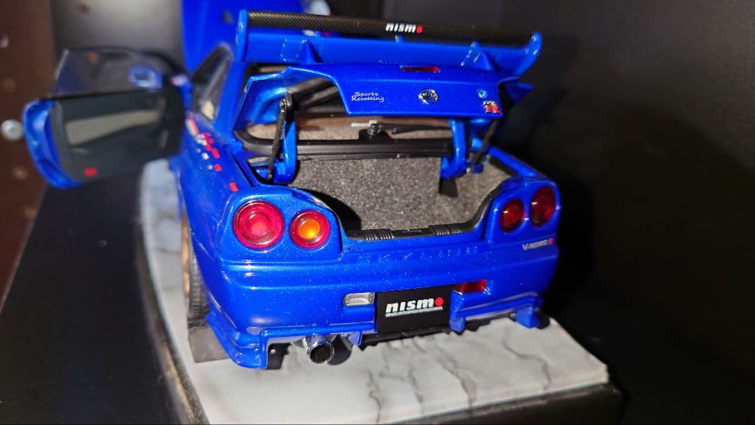 激レア autoart 1/18 日産 GT-R R34 resetting