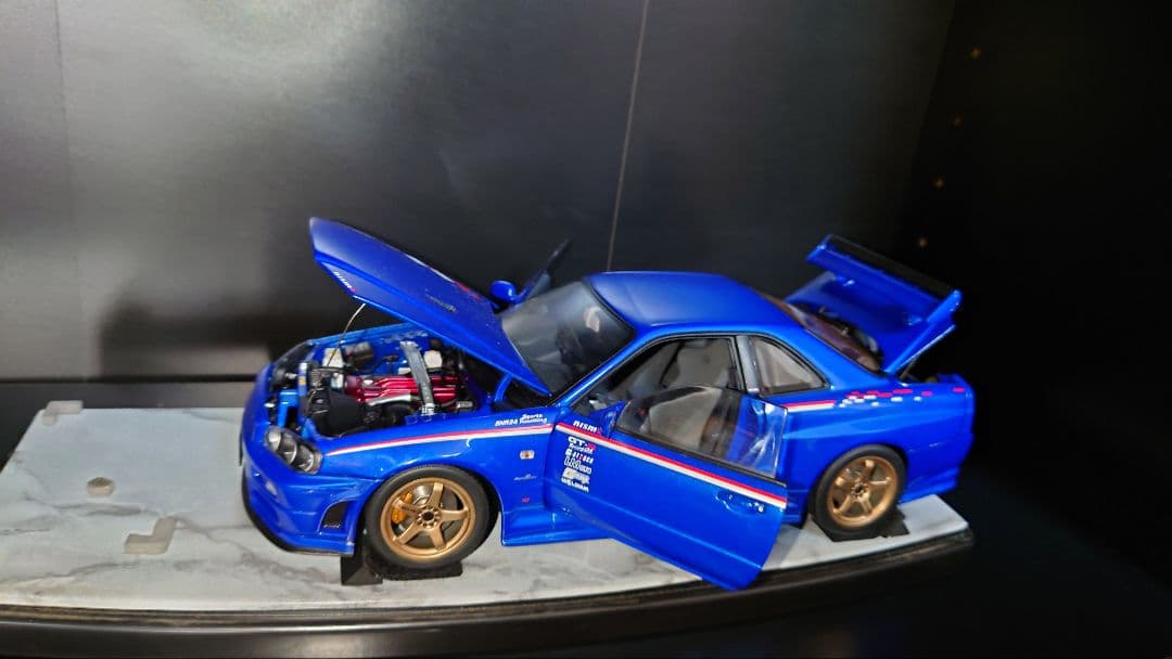 激レア autoart 1/18 日産 GT-R R34 resetting