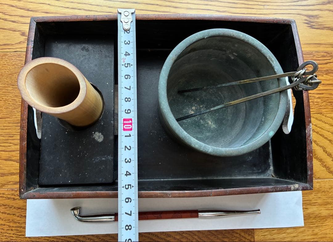 煙草盆　火箸　煙管　真鍮　アンティーク　骨董品　工芸品　まとめ